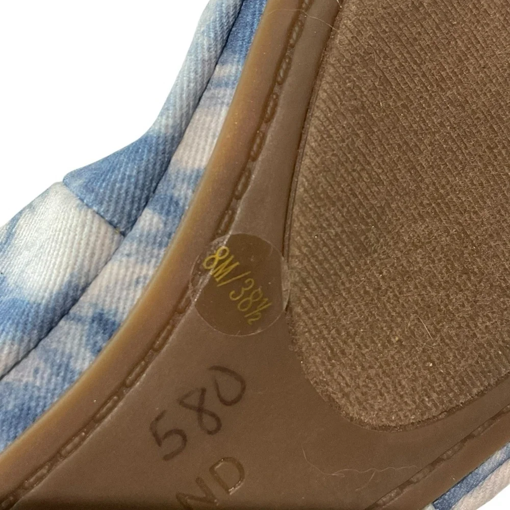 Lucky Brand Tie Dye Blue Patterned Flats Size 8